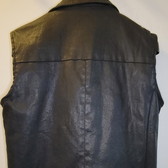 Current Elliot Black Motorcycle Vest 0 Sleeveless Jacket moto - Picture 2 of 3